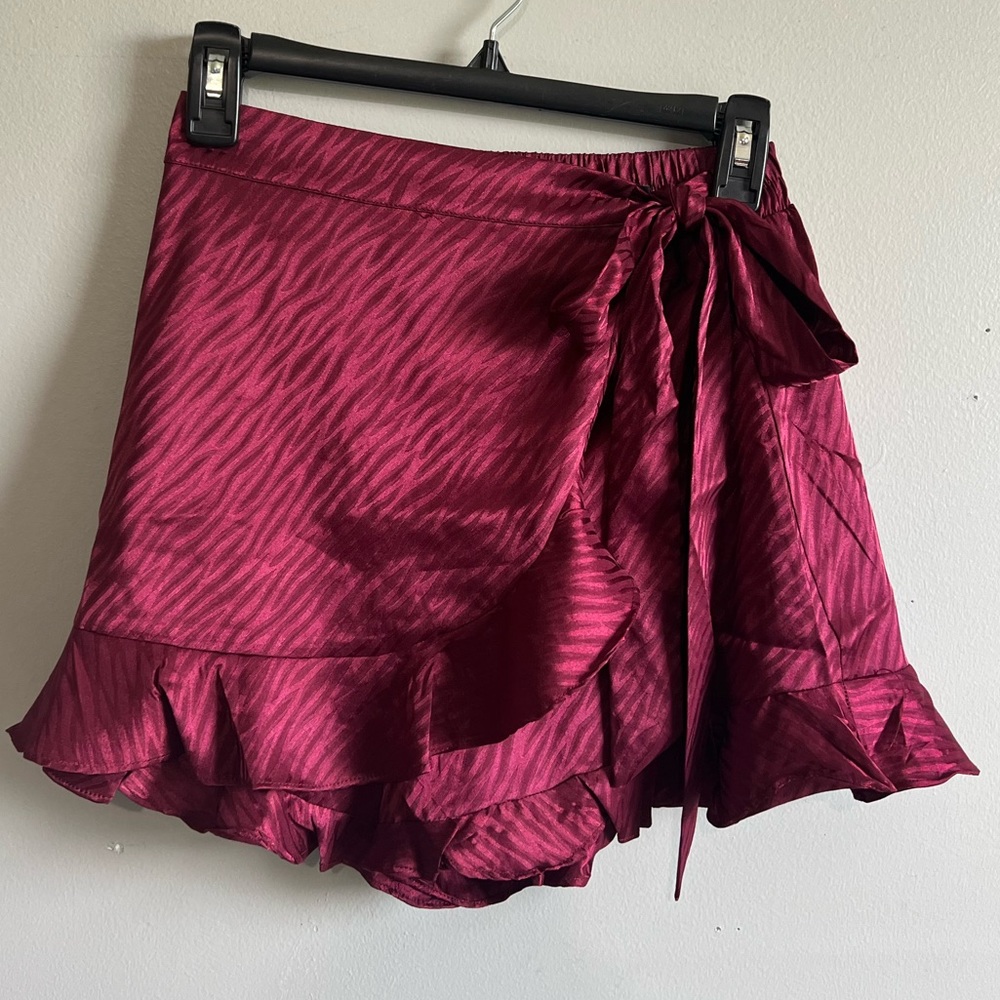 NWT Maroon Skort